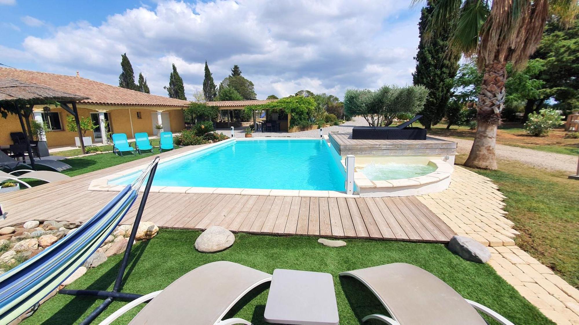 Villa Spacieuse A Beziers Avec Piscine Privee Et Jacuzzi 외부 사진